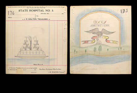 James Edward Deeds Jr. [The Electric Pencil], ‘"DIXEY ARKTECTURE"/ Steamer Ship  [175/176]’, n.d. 