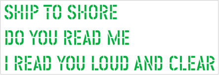 Lawrence Weiner, ‘Ship to Shore’, 2004