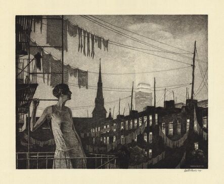 Martin Lewis, ‘Glow of the City.’, 1929.