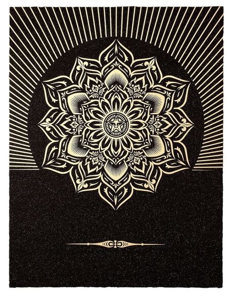 Shepard Fairey, ‘Obey Lotus Diamond (Black & Gold)’, 2013