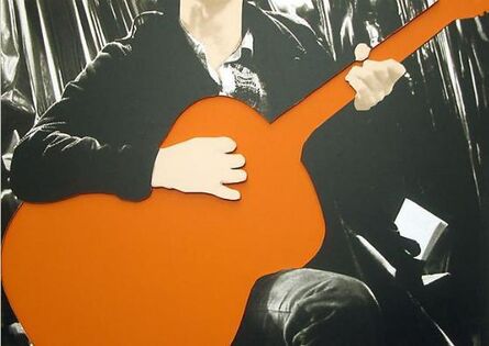 John Baldessari, ‘Person with Guitar (Orange)’, 2004