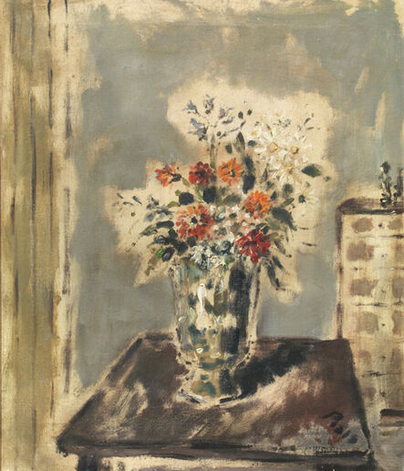 Filippo De Pisis, ‘Vaso di fiori in un interno’, 1945