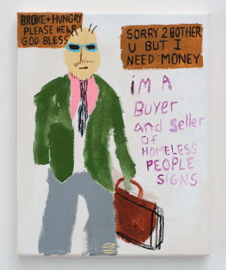 Huey Crowley, ‘Look, I gotta Make a profit here.. I'll give you 3.25 for your sign’, 2018