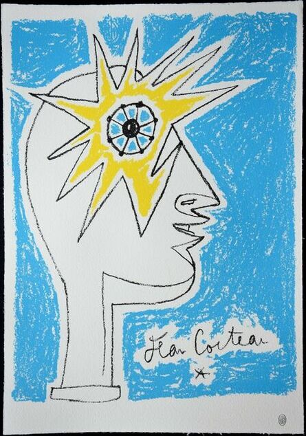 Jean Cocteau, ‘Le profil, œil à l'étoile’, 1960