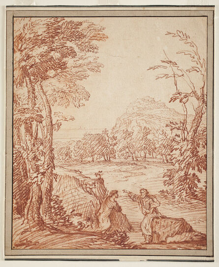 Gaspard Dughet, ‘Landscape with Two Figures’, 1648-1651