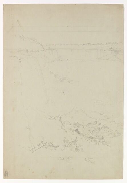 Frederic Edwin Church, ‘Niagara Falls from the American Side’, 1856