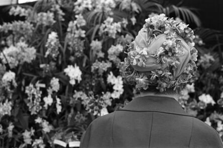 Homer Sykes, ‘Woman wearing floral fashion hat, Chelsea Flower Show, London’, 1968