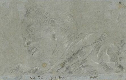 Giovanni Domenico Tiepolo, ‘Head of an African boy’