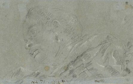 Giovanni Domenico Tiepolo, ‘Head of an African boy’