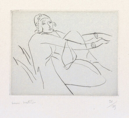 Henri Matisse, ‘Le bonnet fleuri’, 1929