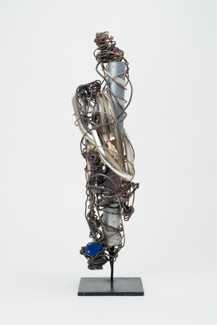 Philadelphia Wireman, ‘Untitled (9-inch silver pipe, creamer container)’, 1970-1975