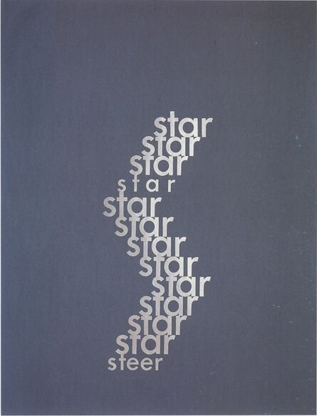 Ian Hamilton Finlay, ‘Star / Steer’, 1996