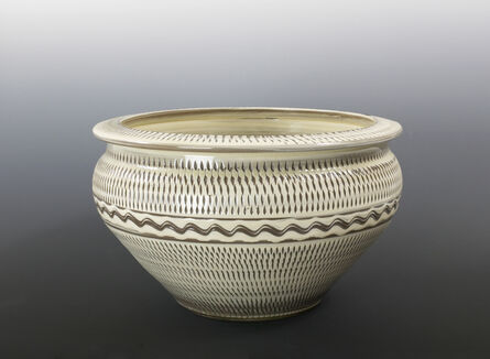 Onda Yaki, ‘Large Bowl with Tobikanna (Blade Skip) Design’, n/a
