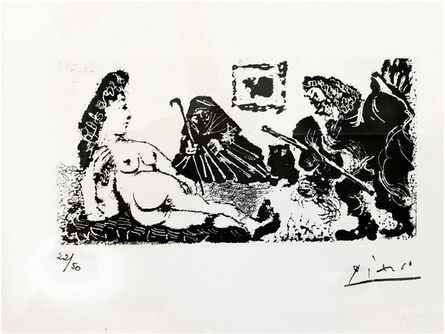 Pablo Picasso, ‘Vieux beau salutant très bas une pupille de la Célestine’, 1967-1968