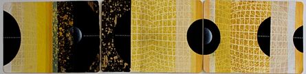 Joan Belmar, ‘Geo-resurrections #17 (yellow) Triptych’, 2022