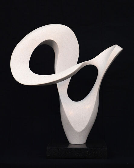 Jeremy Guy, ‘Pirouette 5/50 - dynamic, smooth, abstract, engineered white marble sculpture’, 2017