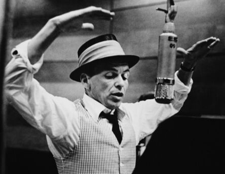 Murray Garrett, ‘Known as “The Voice” Here Frank Sinatra Becomes “The Conductor” During a Capitol Records Recording Session in Hollywood’, ca. 1953