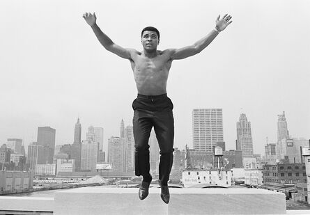 Thomas Hoepker, ‘Ali jumping from a bridge over Chicago river, USA’, 1963