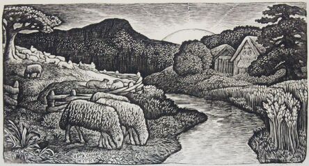 Edward Calvert, ‘The Sheep of his Pasture’, 1828