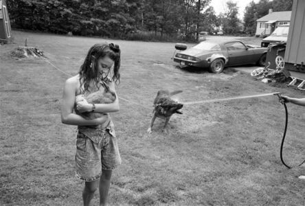 Sage Sohier, ‘Girl with rabbit and German Shepherd, Laconia, New Hampshire’, 1992