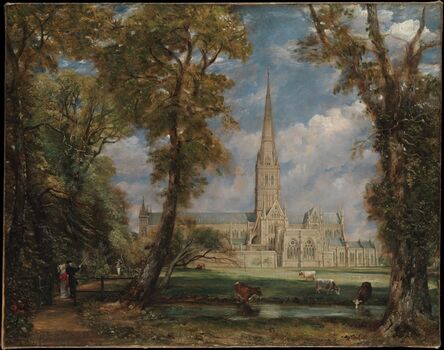 John Constable, ‘Salisbury Cathedral from the Bishop's Grounds’, ca. 1825