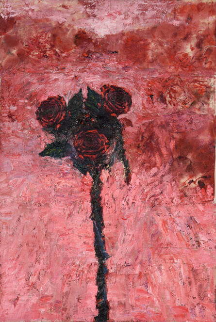 Hanaa Malallah, ‘Three Red Roses’, 2016