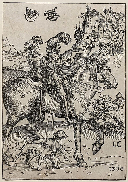 Lucas Cranach the Elder, ‘A Lady and Gentleman Riding to the Hunt’, 1506