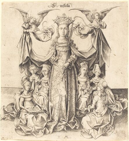 Israhel van Meckenem, ‘Saint Ursula and Her Maidens’, ca. 1475/1480
