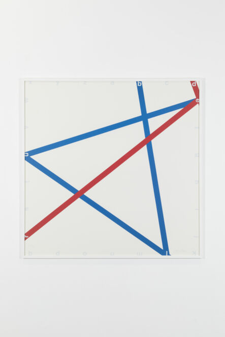 François Morellet, ‘Blue-red, 105/125’, 1982
