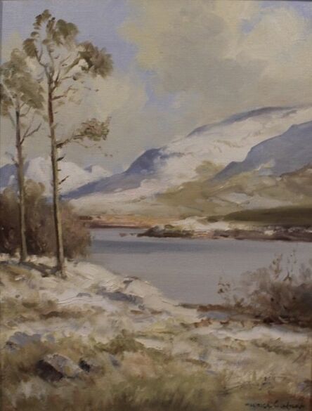 Maurice Canning Wilks, ‘Snow Scene at Kylemore Lake. Connemara’, ca. 1980