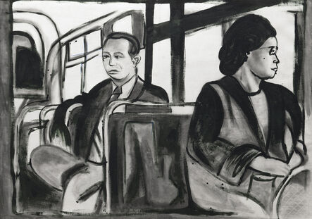 Barthélémy Toguo, ‘Rosa Parks in the Bus’, 2017