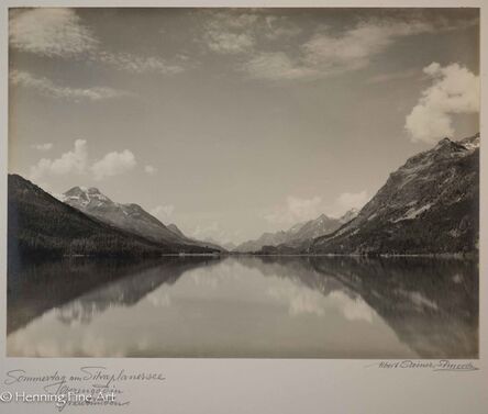 Albert Steiner, ‘”Sommertag am Silvaplanersee Oberengadin Graubunden.”  ("Summer day on Lake Silvaplanersee Oberengadin Graubunden.")’, 1925-1950