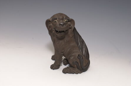 Unknown Artist, ‘Unglazed Lion Dog’, Early 20th century-attributed to Huo Jin
