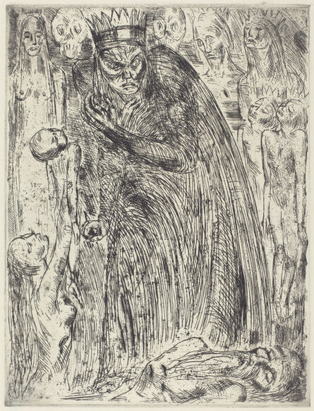 Wilhelm Lehmbruck, ‘Macbeth V (The Vision of Lady Macbeth)’, 1918
