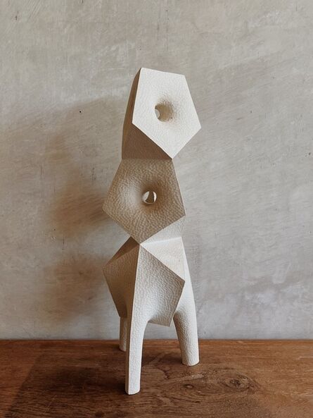Aleph Geddis, ‘Hard soft icosa totem with legs’, 2022