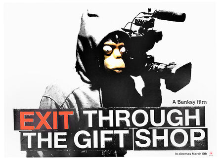Banksy, ‘EXIT THROUGH THE GIFT SHOP MOVIE THEATER POSTER (UK release)’, 2010