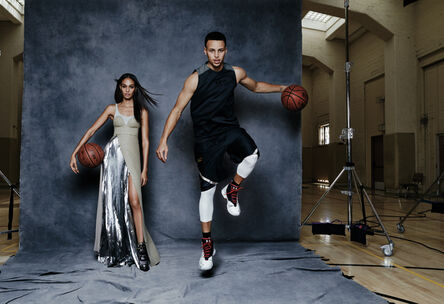 Patrick Demarchelier, ‘Joan Smalls and Steph Curry, California, Vogue’, 2016
