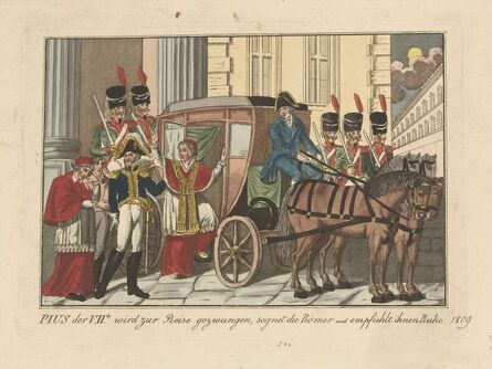 Muthenthaller, ‘Arrestation de Pie VII dans la nuit du 5 au 6 juillet 1809 (Arresting of Pius VII on the night of 5-6 July 1809)’, after May 1814