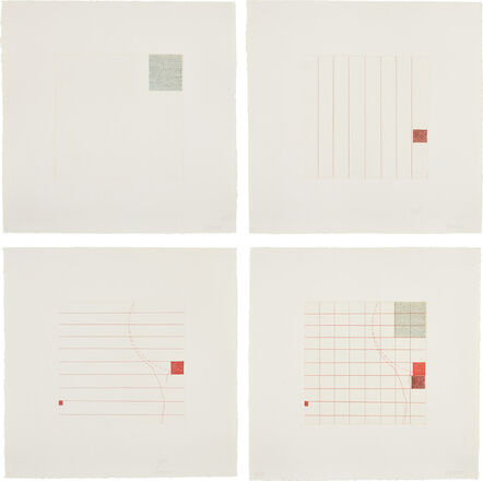Robert Ryman, ‘Etching in Four Parts’, 1972