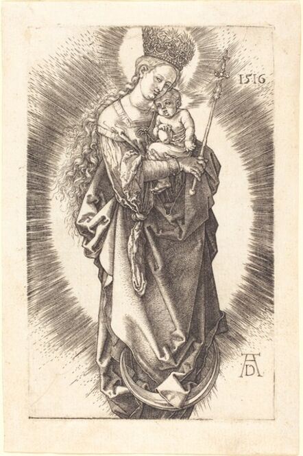 Albrecht Dürer, ‘The Virgin and Child on a Crescent with a Sceptre and a Starry Crown’, 1516