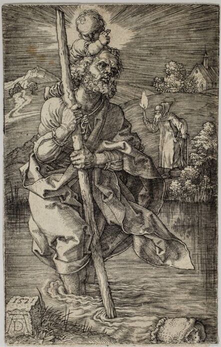 Albrecht Dürer, ‘Saint Christopher facing right’, 1521