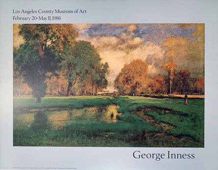 George Inness, ‘George Innes, Los Angeles County Museum of Art, February 02-May 11, 1986, Continuous Tone (No Dots) Lithographic Poster’, 1986