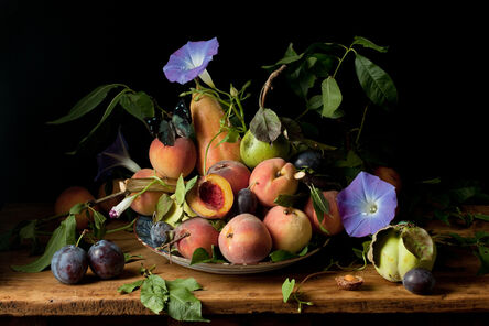 Paulette Tavormina, ‘Peaches and Morning Glories, after G.G.’, 2010