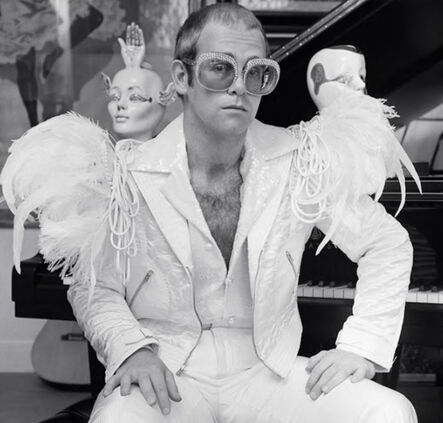 Terry O'Neill, ‘Elton John Feathers’, 1973