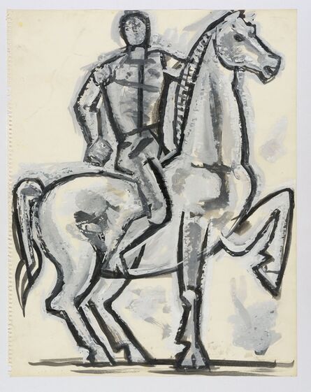 John Craxton, ‘Horse and Rider’, ca. 1960