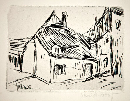Karl Schmidt-Rottluff, ‘Altdresdner Häuser (Altdresden Houses)’, 1908