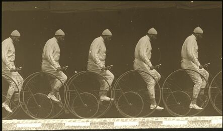 Étienne-Jules Marey, ‘Chronophotograph of a Man on a Bicycle’, ca. 1885/1890