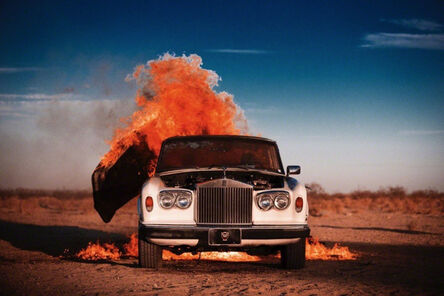 Tyler Shields, ‘Rolls Royce on Fire’, 2014