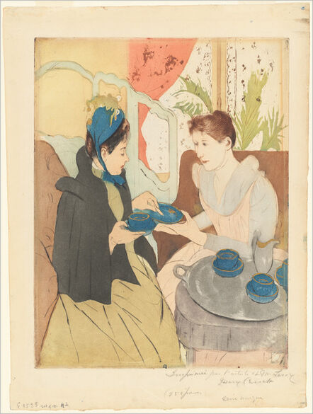 Mary Cassatt, ‘Afternoon Tea Party’, 1890-1891