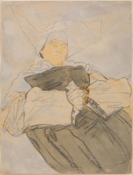 Gwen John, ‘Sleeping Nun’, 1916-1918